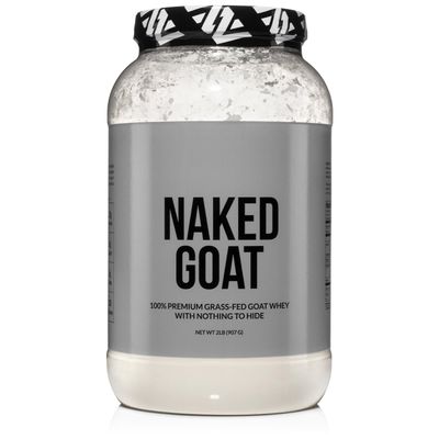 Naked Goat - Pasture Fed Goat Whey Protein Powder from Small-Herd Wisconsin Dairies, 2Lb Bulk, GMO Free, Soy Free. Easy to Digest - All Natural - 23 Grams of Protein - 30 Servings