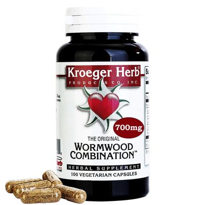 Kroeger Herb, Wormwood Herb, Black Walnut Wormwood, Clove, Quassia, Worm Wood Detox Cleanse - Wormwood Capsules, Non-GMO, Gluten Free, No Preservatives or Fillers - 100 Capsules, Made in USA