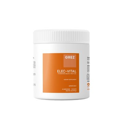 GREZ ELEC-Vital Electrolytes Powder No Sugar - Hydration Powder, Keto Electrolytes No Sugar - Complete Mineral Support, Sodium, Potassium, Magnesium, Zinc - - 30 Servings