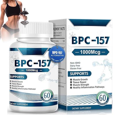 HAIION BPC 157 Peptide Capsules Pro-High Potency BPC-157 for Muscle &amp; Workout Recovery for Faster Recovery and Gut Healing,New Protective Compound,Gluten Free Supplement,1000 Mcg,60 Capsules