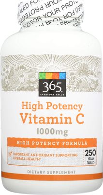 365 Everyday Value, Vitamin C 1000mg, 250 ct