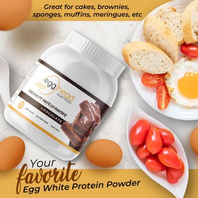 Egghead Nutrition - Egg White Protein - 24 G (Grams) 3.3 Pound, Non Dairy, Gluten Free, Non GMO, Made in The USA (Chocolate)