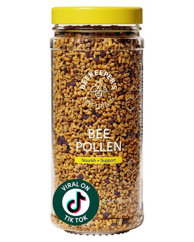 Beekeeper&#39;s Naturals - 100% Raw Bee Pollen Granules, Natural Preserved Enzymes, Source of Vitamin B, Minerals, Amino Acids &amp; Protein - Paleo &amp; Keto Friendly, Gluten Free (5.2 oz)