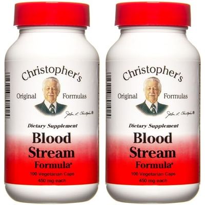 Christopher&#39;s Original Formulas Cleanse Blood Stream, 100 Capsules, Pack of 2 - Natural Detox Support