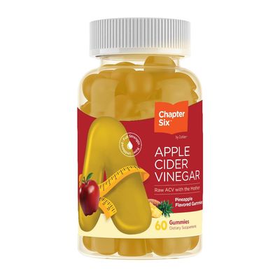 Zahler - Apple Cider Vinegar Gummies - Kosher &amp; Delicious ACV Gummies for Women &amp; Men - Detox Support &amp; Cleanse - Gut Health &amp; Metabolism Support - 60 Pineapple Flavored Gummies.