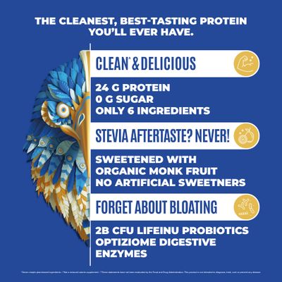 BIRDMAN Falcon Vegan Protein Powder Organic, Stevia &amp; Sugar Free, Plant Based Protein, Low Carb, Dairy Free, Keto, Non Whey Protein, Probiotic, Pea Protein | Vanilla Flavor - 40 Servings - 2.64lb