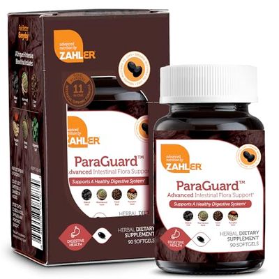 Zahler - ParaGuard Cleanse Softgels - Gut Health Detox Supplement - Formula has Wormwood, Garlic Bulb, Pumpkin Seed, Clove &amp; More - Natural Cleanse Detox for Humans - Certified Kosher (90)