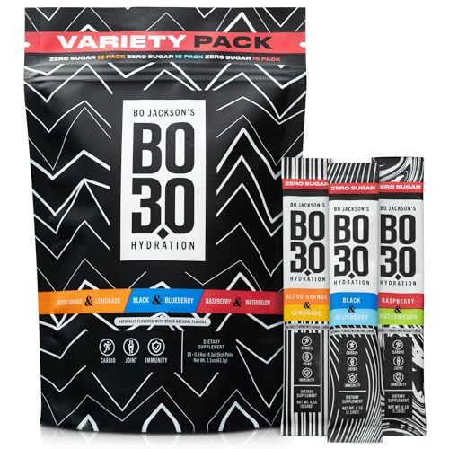 BO3.0 Sugar Free Electrolyte Powder Packets | Joint Support Supplement with Sugar-Free Electrolytes for Hydration, Hangover Prevention for Keto and Active Adults | Variety Pack