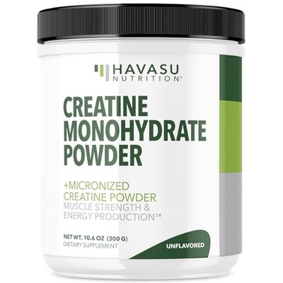 Micronized Creatine Monohydrate Powder - Post Workout Recovery Powder - Muscle, Strength and Energy Production - 5g Unflavored, Non-GMO, Vegan and Gluten Free Creatine Powder for Men - 60 Servings