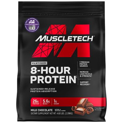 Whey Protein Powder | MuscleTech Phase8 Protein Powder | Whey &amp; Casein Protein Powder Blend | Slow Release 8-Hour Protein Shakes | Muscle Builder for Men &amp; Women | Chocolate, 4.6 lbs (50 Servings)