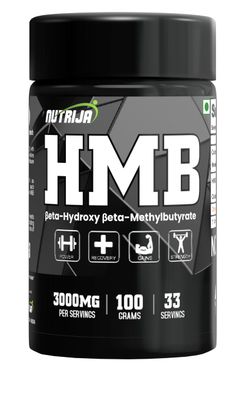 NutriJa HMB Powder (Beta-Hydroxy Beta-Methylbutyrate) 100 Grams - Pure HMB