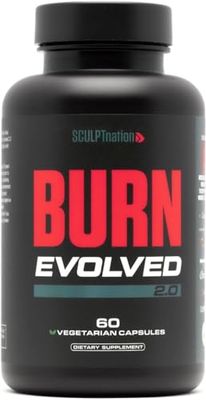 Sculpt Nation by V Shred Burn Thermogenic Fat Burner for Men &amp; Women - Daytime Fat Burner Metabolism Booster - Premium Capsimax Cayenne Pepper, Chromax, Patented Ingredients - 60 Natural Veggie Pills