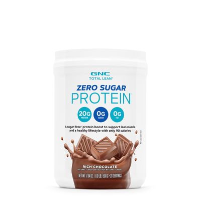 GNC Total Lean Zero Sugar Protein - Rich Chocolate (20 Servings)