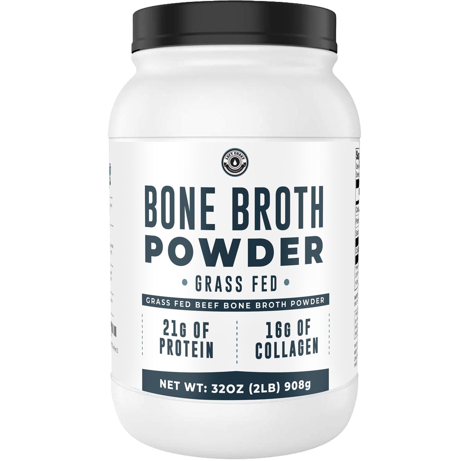 Bone Broth Protein Powder - Pure Grass-Fed Beef Bone Broth, Unflavored with Natural Collagen, Glucosamine &amp; Gelatin - Paleo &amp; Keto-Friendly, Non-GMO, Dairy-Free for Gut Health &amp; Joint Support 32oz
