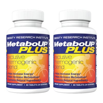 Lipozene MetaboUP Plus - 2 60 Ct Bottles - Thermogenic Weight Loss - Energy Booster Pills