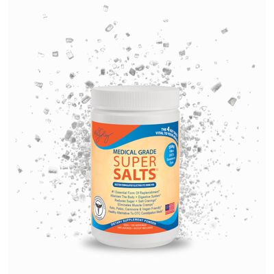 Dr. Liz Cruz Super Salts - Electrolytes, Hydrating Powder w/ Sodium, Magnesium, Calcium, Potassium, Curbs Cravings, No Sugar or Artificial Flavoring