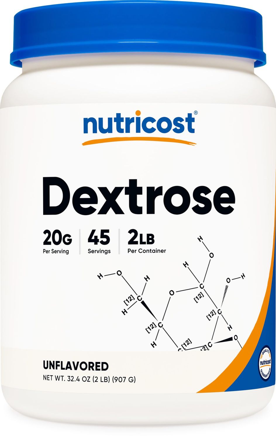 Nutricost Dextrose Powder 2 LBS - Non-GMO, Gluten Free