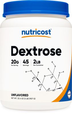 Nutricost Dextrose Powder 2 LBS - Non-GMO, Gluten Free