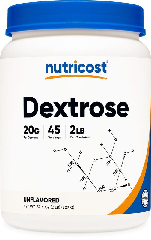Nutricost Dextrose Powder 2 LBS - Non-GMO, Gluten Free