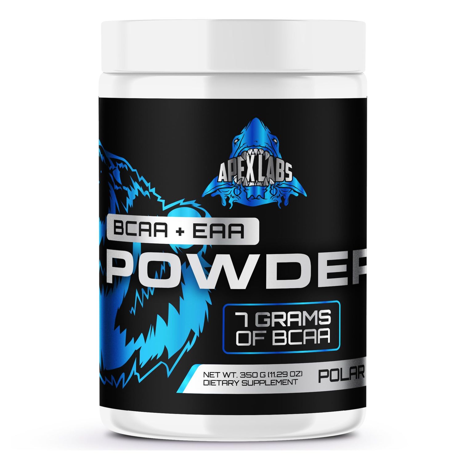 Apex Labs EAA + BCAA Powder | Muscle Recovery &amp; Lean Muscle Growth | 9 Essential Amino Acids for Intra Workout or Post Workout Recovery | 12g EAAs Per Serving | Polar Ice 25 Servings