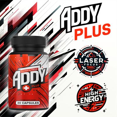 ADDY Plus - Brain Booster - Focus, Energy, and Memory Support Vitamins - Adderall Alternative - Focus & Energy Supplement - Clean Energy - Sharp Focus - Get More Done with Addy Plus - 30 ct