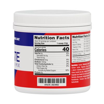 AdvoCare Rehydrate Electrolyte Drink Mix - Hydration &amp; Recovery Drink with Sodium, Potassium &amp; More - Fruit Punch, 12.7 oz