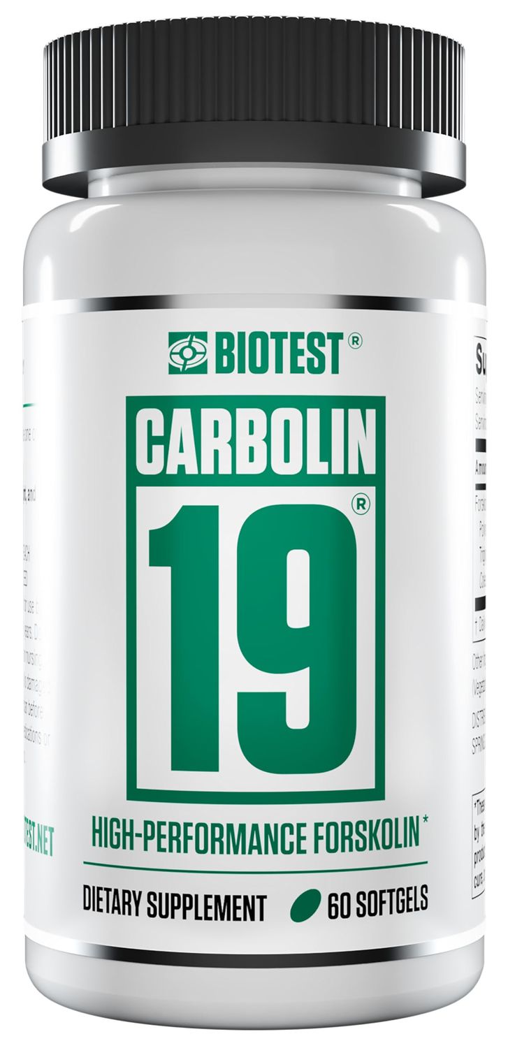 Biotest Carbolin 19 - Advanced Forskolin Carbonate for Fat Loss &amp; Metabolic Performance - 60 Softgels (30-Day Supply)