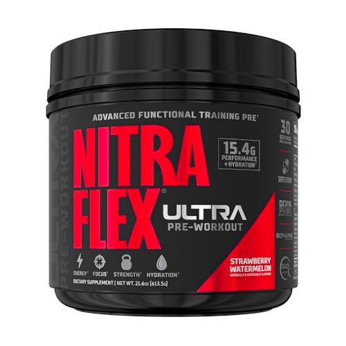 GAT SPORT Nitraflex Ultra Pre-Workout Supplement (30 Servings, Strawberry Watermelon)