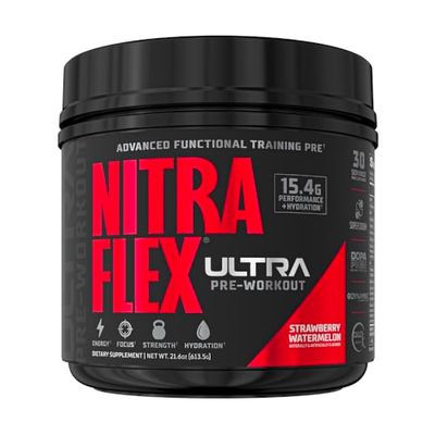 GAT SPORT Nitraflex Ultra Pre-Workout Supplement (30 Servings, Strawberry Watermelon)