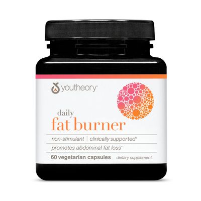 Youtheory Daily Fat Burner - Supports Body Composition &amp; Metabolism - with Citrus Fruit Blend, Chromium &amp; Cayenne Extract - Gluten, Soy &amp; Dairy Free - 60 Vegetarian Capsules