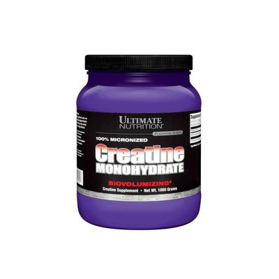 Ultimate Nutrition Creatine Monohydrate Supplement, Mass Gainer Protein Powder with Creapure, Micronized Unflavoured Powder for Muscle and Strength Support, Biovolumizing, 1000g