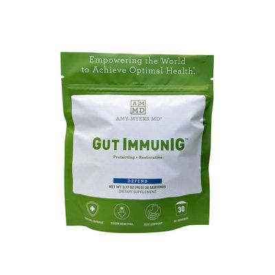 Amy Myers MD Gut ImmunIG - Gut Supplement for Gut Health - Digestive Health Supplement for Immune System Support - Immunoglobulin Powder Aids Healthy Gut Function - 90g (30 Servings)