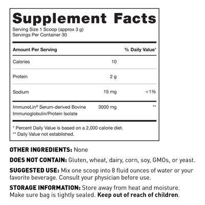 Amy Myers MD Gut ImmunIG - Gut Supplement for Gut Health - Digestive Health Supplement for Immune System Support - Immunoglobulin Powder Aids Healthy Gut Function - 90g (30 Servings)