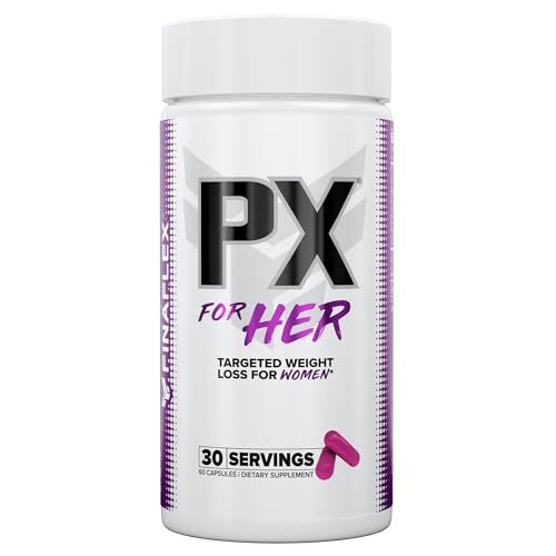 FINAFLEX PX for HER - 60 Capsules - Improves Thermogenic Metabolism with Caffeine, Ashwagandha &amp; DIM - 30 Servings