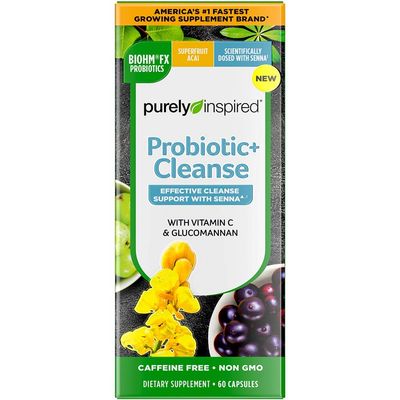 Detox Cleanse | Purely Inspired 7 Day Cleanse + Probiotics | Acai Berry Cleanse | Whole Body Cleanse Detox for Women &amp; Men | Body Detox with Senna Leaf, Probiotics &amp; Digestive Enzymes | 60 Count