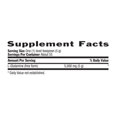 Country Life Glutamine Pure Powder - 5000mg L-Glutamine - Muscle Tissue, Gut Health, Immune Support - Gluten-Free Certified - Ideal Pre/Post Workout Amino Acid Supplement, 55 Servings, 9.7oz