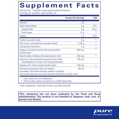 Pure Encapsulations G.I. Fortify - Supports Function, Microflora Balance, Cellular Health & Detoxification of G.I. Tract - with Slippery Elm Bark - 14.1 Oz