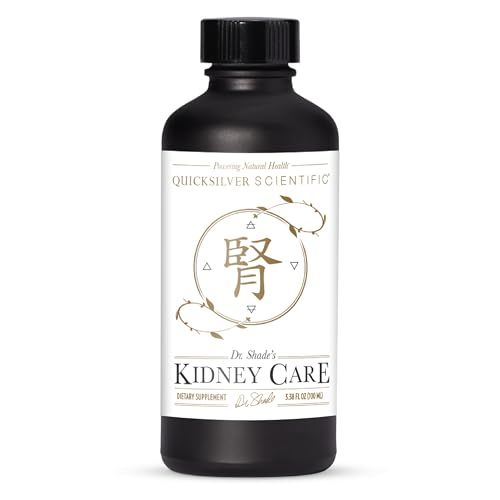 Quicksilver Scientific Kidney Care - Kidney Cleanse &amp; Lymphatic Drainage Supplements - Astragaloside IV Extract, Zhu Ling, Goldenrod, Ferulic Acid, He Shou Wu &amp; Dandelion Leaf (3.38oz / 100ml)
