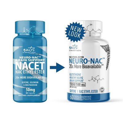 Neuro NAC Supplement N-Acetyl Cysteine Ethyl Ester (2 Pack)- 20x More Bioavailable Than NAC 600 mg - Boost Glutathione 10x More Than Liposomal Glutathione - N Acetyl Cysteine Ethyl Ester 120 Capsules