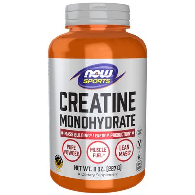 NOW Foods Sports Nutrition, Creatine Monohydrate Powder, Mass Building*/Energy Production*, 8-Ounce