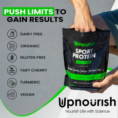 Vegan Sport Protein Powder Vanilla - 30g Plant Based Protein, VELOSITOL, BCAAs, Organic Greens & Fruits, Probiotics, Tart Cherry for Post Workout Recovery, Inform Sports Certified Keto - 20 servings