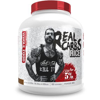 5% Nutrition Rich Piana Real Carbs Rice with Real Food Complex Carbohydrates, Long-Lasting Low Glycemic Energy for Pre-Workout/Post-Workout Recovery Meal, 3.5 lb, 40 Servings (Cocoa Heaven)