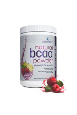 BCAA Pre Workout Powder for Moms | Naturally Sweetened with Stevia, Erythritol, &amp; Monk Fruit to Help Build Energy Pre &amp; Post Workout | 40 Servings (Raspberry Lemonade)