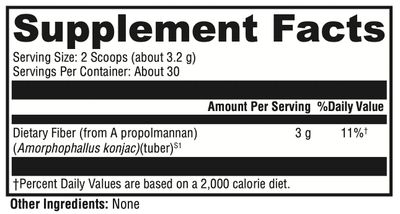 XYMOGEN OptiFiber Lean - 100% Natural and Soluble Propolmannan Fiber Powder - Supports Satiety, Cholesterol Metabolism, and Healthy Bowel Movements (3.39 oz)