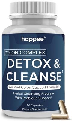 Colon Cleanser &amp; Detox for Weight Loss Support - 15 Day Colon Cleanse Pills &amp; Gut Support Probiotics Men Women - Fast Natural Laxatives Constipation Relief - Intestinal Cleanse for Digestive Health
