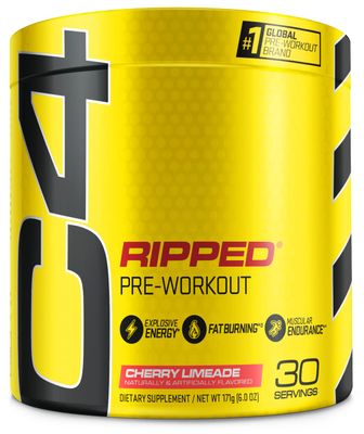 Cellucor C4 Ripped Pre Workout Powder for Energy, Beta Alanine, Sugar Free Energy Supplement Preworkout for Men &amp; Women - 150mg Caffeine + Creatine-Free - Cherry Lemonade - 30 Servings