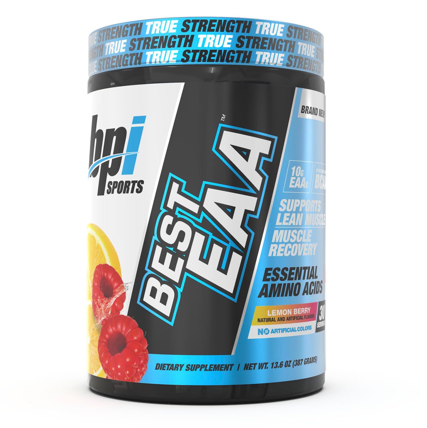 BPI Sports Essential Amino Acids EAA Powder - Pre, Intra &amp; Post Workout Drink - BCAA Powder for Men &amp; Women, EAA + BCAA + Hydration. Advanced Formula with 10g of EAA. (Lemon Berry)