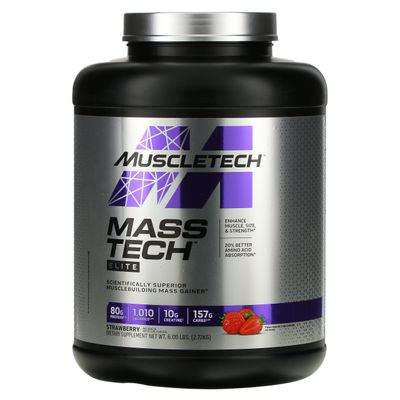 MuscleTech Mass-Tech Elite, Strawberry, 6 lbs (2.72 kg)