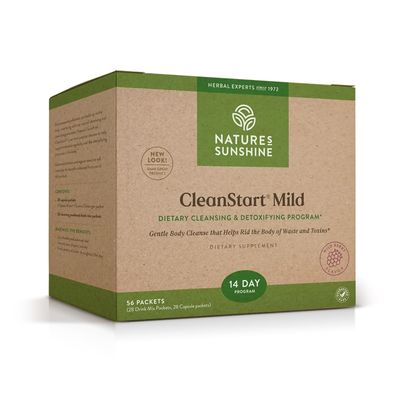 Nature&#39;s Sunshine CleanStart Mild, 56 Packets | Powerful Herbal Detox that Supports Natural, Everyday Cleansing of Waste from the Body