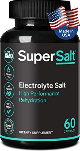 Keto Electrolyte Supplement, Salt Replacement Tablets for Rapid Oral Rehydration &amp; Post Workout Recovery, Magnesium, Zinc, Sodium, Copper | 60 Capsules | Stop Leg Cramps and Restore Energy